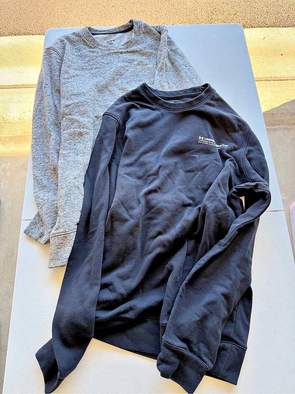 Under Armour Rival Fleece Crew Sweatshirt Black & Gray